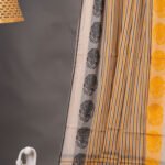 Dhaniakhali – Yellow Black Border Pure Cotton Handloom Saree