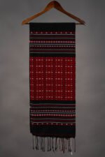 Phulia – Red and Black Pure Khadi Cotton Handloom Saree - Image 3