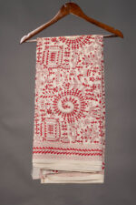 Bolpur – Red Warli Art Tussar Silk Kantha Saree - Image 3