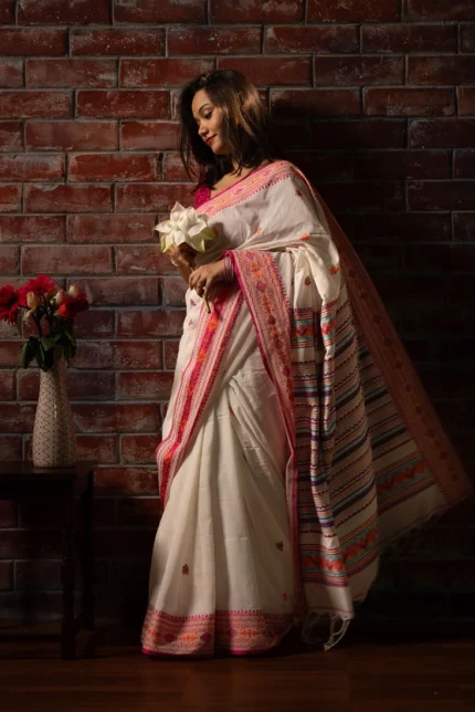 Phulia – Exclusive Mekhla Khadi Cotton Handloom Saree