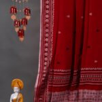 Phulia – Red Pure Khadi Cotton Handloom Saree