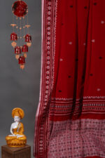 Phulia – Red Pure Khadi Cotton Handloom Saree