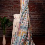 Bolpur – Multicolour Floral Blended Silk Kantha Saree
