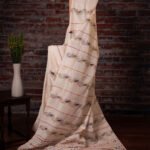 Bolpur – Off White Khesh Cotton Kantha Saree