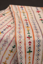 Bolpur – Off White Khesh Cotton Kantha Saree - Image 3