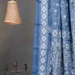 Bolpur – Hand-Stitched Dark Blue Gachi Tussar Nakshi Kantha Saree