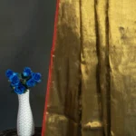 Phulia – Handwoven Olive Green Raga Tissue Silk Saree