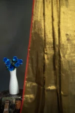 Phulia – Handwoven Olive Green Raga Tissue Silk Saree