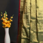 Phulia – Handwoven Copper Gold Raga Tissue Silk Saree