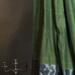 Phulia – Moss Green Handwoven Saree with Lustrous Metallic Highlights