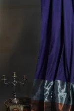 Phulia – Royal Violet Handloom Saree with Lustrous Metallic Highlights
