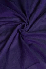 Phulia – Royal Violet Handloom Saree with Lustrous Metallic Highlights - Image 4