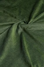 Phulia – Moss Green Handwoven Saree with Lustrous Metallic Highlights - Image 2