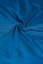 Phulia – Cerulean Blue Handloom Saree with Lustrous Metallic Highlights - Image 3