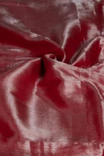 Phulia – Handwoven Dusty Rose Raga Tissue Silk Saree - Image 4