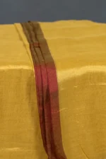 Phulia – Handwoven Honey Gold Raga Tissue Silk Saree - Image 2