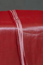 Phulia – Handwoven Dusty Rose Raga Tissue Silk Saree - Image 3