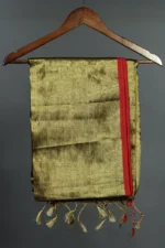 Phulia – Handwoven Copper Gold Raga Tissue Silk Saree - Image 4